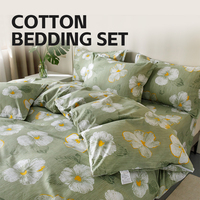 Vente en gros de draps de lit personnalisés en coton 100% - Ensemble de literie 4 pièces - Housse de couette - Taille King Size - Taille Queen Size - Taille Full - Super doux - Luxe