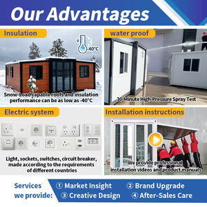 Grosir rumah kontainer 20FT & 40FT mewah 2-cerita Villa prefabrikasi dengan 1-4 kamar tidur Harga murah terbuat dari Panel Sandwich - Product Image 6