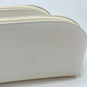 Elegante alta calidad 2024 nuevo diseño con cremallera removedor de maquillaje herramientas de maquillaje portátil personalizado PU pequeña bolsa de maquillaje bolsa de almacenamiento de viaje