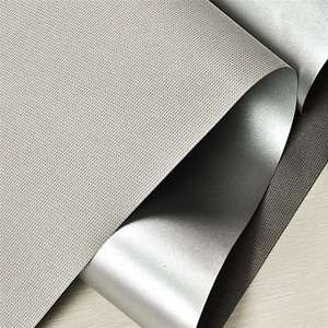 100% poliéster Corea <span class=keywords><strong>Lino</strong></span> Look tela Blackout ventana cortina persianas patrón Horizontal técnica Lisa incorporada - Product Image 5