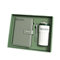 Coffret cadeau pour carnet de notes format A5, tasse thermique de qualité professionnelle, bloc-notes de bureau au design élégant, impression de logo en option
