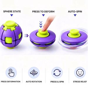 Balle de déformation créative anti-stress, jouet sensoriel pour enfants et adultes, jeu de puzzle de bureau durable - Product Image 2