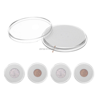 Capsules en plastique personnalisées pour pièces de monnaie, capsules pour lingots d'argent de 1 oz, boîtes en plastique de 2 oz 40 mm, capsules de monnaie en acrylique avec mousse