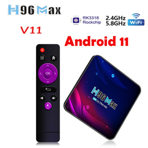 H96 MAX V11 RK3328 Android 11 TV Box 4/32 Decodificación 8K Resolución 4K Soporte de Banda Dual 2.4G/5GHz Reproductor IPTV - Product Image 2