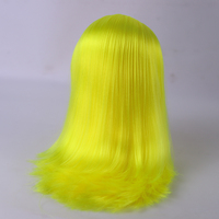 Perruque de remplacement en fibre de nylon résistante à la chaleur et réutilisable pour poupée DBS ICY Blyth, échelle 1:6, jouet de dessin animé DIY pour filles