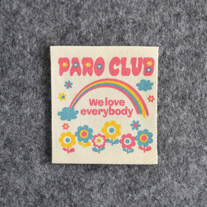 Tùy chỉnh riêng logo thương hiệu vải cotton in nhãn Hot End gấp loại cho quần áo nhãn chính - Product Image 2