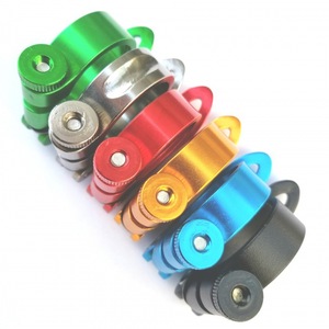 Abrazadera de sillín de bicicleta de aleación de aluminio, liberación rápida, 34,9, 31,8, 28,6mm, para poste de sillín de bicicleta de montaña, ajuste universal - Product Image 1
