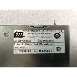 Módulo de Servoaccionamiento AccurET P2M-300-07/154 para Máquina CNC, Cuerpo de Aluminio, Etiqueta de Advertencia de Alto Voltaje - Product Image 1