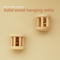 Arte de madera Montessori, material didáctico, campana de Roca de madera para bebés de 0 a 3 años, niños pequeños, Educación Temprana, educativo, aprobado EN71