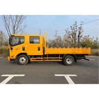 Prix d'usine JMC Camion benne compact à double cabine 3 tonnes pour le transport de sable