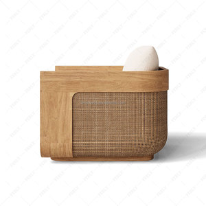 Ferly Op Maat Gemaakte Moderne Massief Teakhouten Tuinmeubilair Hot Sale Lounge Stoel Set Voor Tuin Woonkamer Patio Park Rotan - Product Image 3