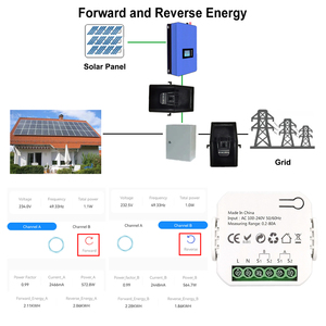 Interruttore Energetico WiFi Tuya Multifunzione, Misuratore di Tensione e Corrente, App per Smartphone, Statistiche Energetiche in Tempo Reale, Giornaliere, <span class=keywords><strong>Mensili</strong></span> e Totali - Product Image 5