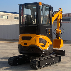 Japón Kubota motor diesel hidráulico Mini excavadora de orugas hidráulico 2.5Ton pequeña excavadora de orugas para la venta - Product Image 2