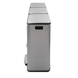 <span class=keywords><strong>Poubelle</strong></span> métallique en acier inoxydable <span class=keywords><strong>3</strong></span>*30 litres <span class=keywords><strong>90L</strong></span> <span class=keywords><strong>Poubelle</strong></span> à <span class=keywords><strong>3</strong></span> <span class=keywords><strong>compartiments</strong></span> <span class=keywords><strong>Poubelle</strong></span> à déchets recyclés - Product Image 6