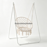 Fauteuil suspendu relaxant pour chambre à coucher, chaise en corde d'intérieur, balançoire de plafond style bohème