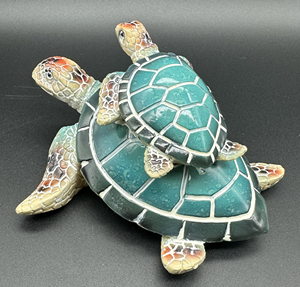 Cuộc Sống Kích thước climbingblue Rùa Biển nở polyresin figurine - Product Image 3