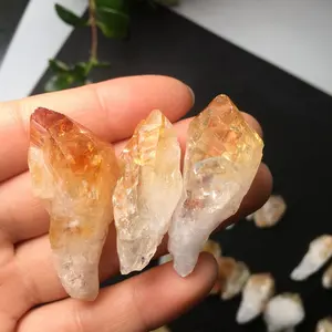 טבעי סיטרין שיניים חן קריסטלים ריפוי אבנים סקוטי טופז חצץ משלוח טופס אבן עבור fengshui
