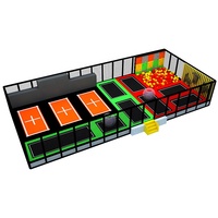 Equipo Comercial para Parques de Trampolín Cubiertos, Arena de Trampolín Multifuncional Personalizada para Niños y Adultos