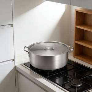 Olla para Sopa de Aluminio para Hotel, Ollas para Sopa y Caldo, Olla Comercial para Cocina, Olla Grande para Cocinar Sopa y Ollas para Uso en Restaurantes y Hoteles - Product Image 4