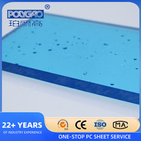 Panneaux de polycarbonate solide clair/transparent à revêtement dur résistant aux rayures/feuille de polycarbonate solide pc