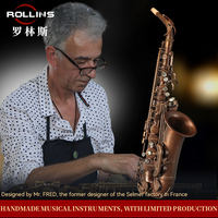 Manufacturer Wholesale Retail Mark 6 Professional High Grade Woodwind Instrument Bare Copper Process Q7 Alto Saxophone