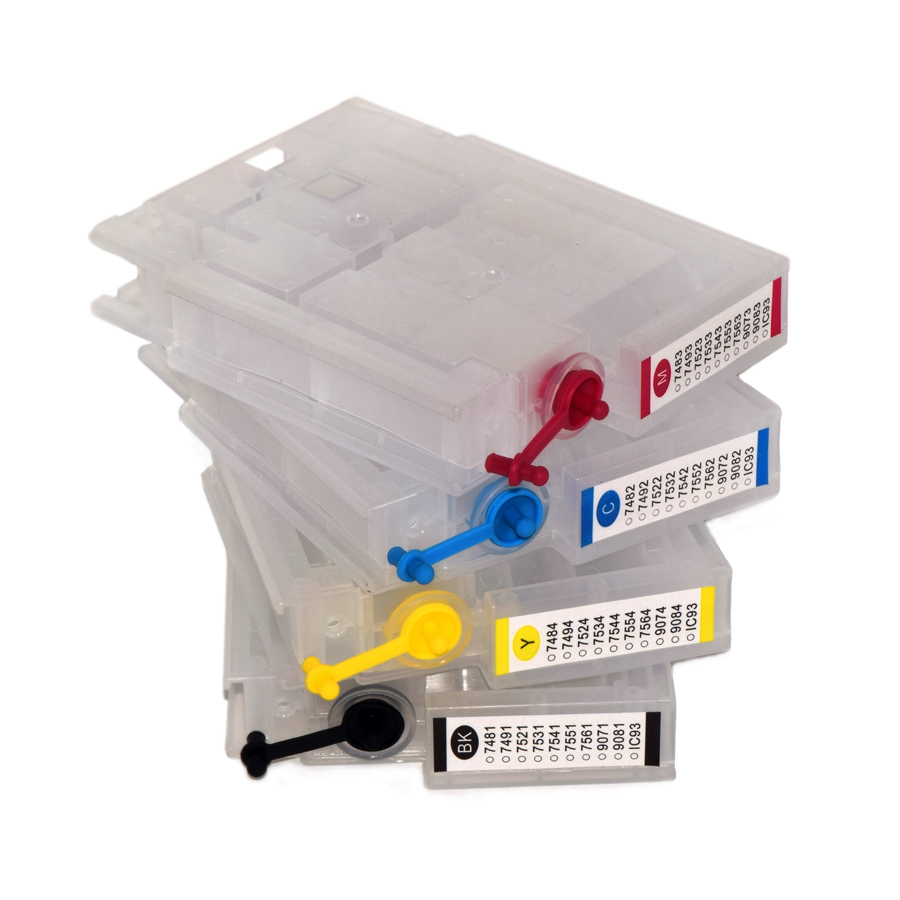 T7551 T7552 T7553 T7554 8010 8510 8590 Refillable патрон чернил для принтера Epson WF-8010 WF-8090 WF-8510 WF-8590 струйный принтер печатная машина