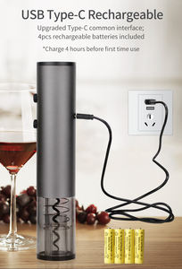 Cordless Rechargeable Wine Opener Automatic Electric Corkscrew <strong>Gadget</strong> 2023 Innovative Kitchen Accessories Gift Set - Product Image 2