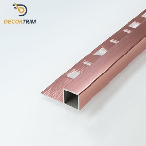 DECORTRIM Factory - Profilo Angolare Quadrato in Alluminio <span class=keywords><strong>per</strong></span> <span class=keywords><strong>Piastrelle</strong></span>, Protezione <span class=keywords><strong>per</strong></span> Bordi Interni <span class=keywords><strong>per</strong></span> Sistemi di Riscaldamento a Pavimento, Bordo Piastrella <span class=keywords><strong>per</strong></span> Carichi Pesanti - Product Image 2