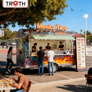 รถขายอาหารเคลื่อนที่ราคาประหยัด พร้อมอุปกรณ์ครบครัน ร้านอาหารสำเร็จรูปในตู้คอนเทนเนอร์ รถขายอาหารเคลื่อนที่ รถขายแซนวิช ทาโก้ กาแฟ - Product Image 1