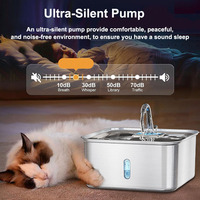 Fontaine à eau pour chien de haute qualité, grande capacité 7L, USB 5V, acier inoxydable 304, fontaine à eau pour animaux de compagnie