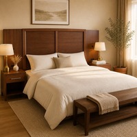 Mobilier de chambre d'hôtel personnalisé Tête de lit King Queen Tête de lit Holiday Inn Moderne Lit d'hôtel King Size Tête de lit