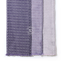 Violet et blanc 95% coton bordure barre Jacquard Denim tissu pour jean 10.5 Oz haute qualité Denim tissu en gros