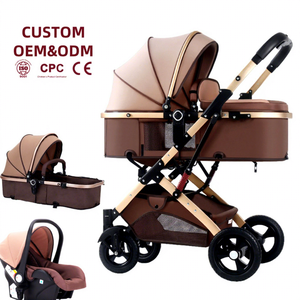Set Multifunzionale Seggiolino Auto e Passeggino per Bambini, Passeggino da Viaggio Pieghevole 3 in 1 con Seggiolino Auto - Product Image 1