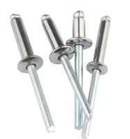 Rivets aveugles en aluminium et acier de type ouvert de 2,4 mm à 6,4 mm, rivets à percussion en aluminium