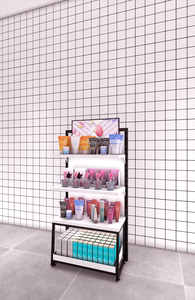 Thời Trang Phong Cách Acrylic Quảng Cáo Hộp Đèn Beauty Shop Giày Hiển Thị Kệ Mỹ Phẩm <span class=keywords><strong>Gondola</strong></span> Cho Cửa Hàng Bán Lẻ - Product Image 3