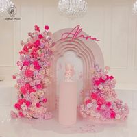 DKB noël mariage arc cadre support fête d'anniversaire fleur décoration fournitures mur toile de fond photographie fond