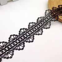 Ventes directes d'usine de polyester or soluble dans l'eau brodé dentelle robe de mariée couture dentelle accessoires pour sacs