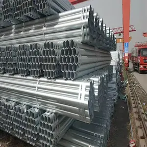Alta quantità BS1387 tubi in acciaio zincato Standard ASTM A106 Sch 40 ERW GI tubo di ferro