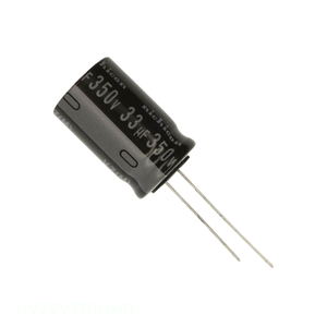 ตัวเก็บประจุแบบ Through Hole ยี่ห้อ Manufacturer Channel รุ่น CAP ALUM 33UF 20% 350V RADIAL TH 33 uF UVZ2V330MHD - Product Image 1