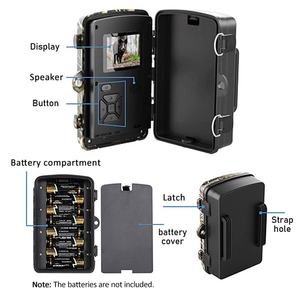 1080P CMOS 追踪相机夜视动物陷阱防水野生动物狩猎相机高运动检测 120 度广角 32GB - Product Image 5