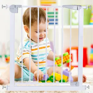 Puertas DE SEGURIDAD protectoras de valla de bebé ABS de fácil apertura y bloqueo para niños Barrera de protección simple para protección de bebés