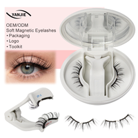 Cils magnétiques doux pour femmes avec applicateur, faits à la main en PBT, doux et réutilisables, sans colle, imperméables, tenue CC Curl, CPNP enregistré