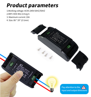 WEST Tuya Alexa Timing Smart Switch Module de contrôleur WIFI pour système de maison intelligente 10A Nouveau titre West Smart Home System 10A