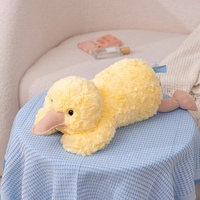 Peluche d'animal couché mignonne et douce, ours, canard, lapin, éléphant pour la décoration de chambre d'enfant et comme cadeau