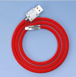 สายเคเบิลไนลอนชนิด C 6A เร็วสุดๆ120W สายชาร์จเร็ว USB C เป็น USB C สายข้อมูลสำหรับ Android สำหรับโทรศัพท์15 16 - Product Image 6