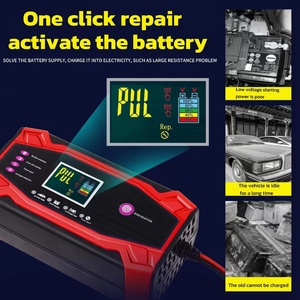 Nuovo Caricabatterie Intelligente a Impulsi 12V/24V 10A per Veicoli Elettrici, Auto e Moto, Caricabatterie Solare - Product Image 5