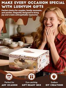 Ensemble de pot à <span class=keywords><strong>fondue</strong></span> au chocolat, machine à <span class=keywords><strong>fondue</strong></span> électrique, capacité de 4 tasses, 4 plateaux, 5 fourchettes, 1 spatule, chauffe-<span class=keywords><strong>fromage</strong></span> - Product Image 4