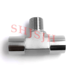 <span class=keywords><strong>Intercomunicador</strong></span> Swagelok de acero inoxidable 316 intercambiable, <span class=keywords><strong>intercomunicador</strong></span> de tres vías, accesorio de tubería en T, tornillo interno externo roscado bajo - Product Image 2