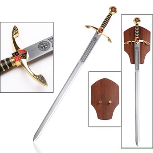 ดาบยาวอัศวินครูเสดยุคกลาง พระเจ้าชายดำ เอ็ดเวิร์ด พร้อมแผ่นป้ายโชว์ - Product Image 1
