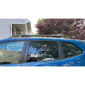 Barras Transversales para Techo de Kia EV9 2023 en Adelante, Rieles Elevados de Aluminio Negro - Product Image 1